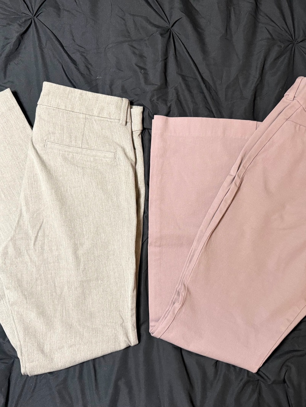 Two Old Navy - Women's Dress Pants - Light Beige and Dusty Rose